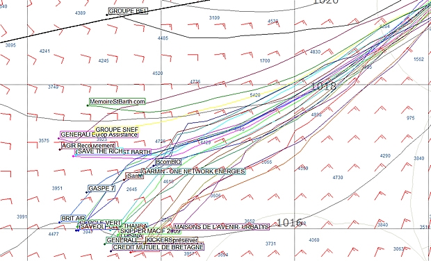 Transat AG2R La Mondiale position. 1 May 1048