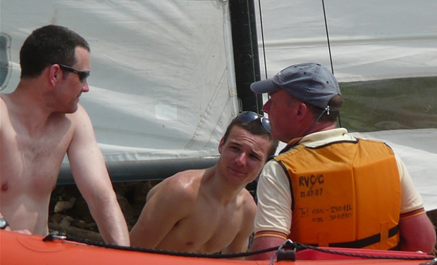 Above from left to right: Richard Wagstaff, Matt Mee and his dad Roger Mee