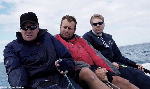 Cameron Appleton, with crew Peter Merrington and Paul Gudmunson