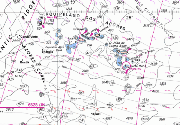 Positions of leader, Skandia, north and south extreme boats and weather at 0900GMT. Image courtesy of I&M MaxSea