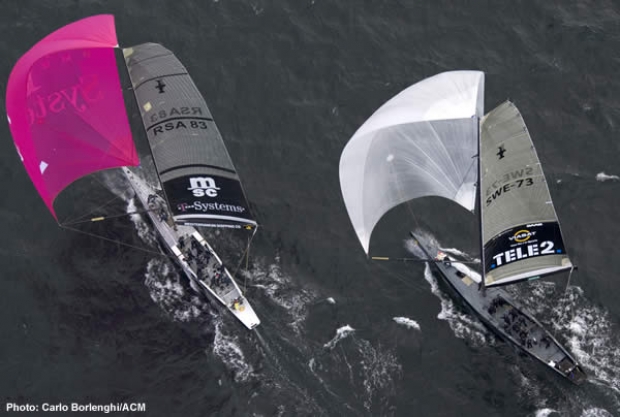 Team Shosholoza score their first AC match race win. Unfortunately this was against the local favourites on Victory Challenge