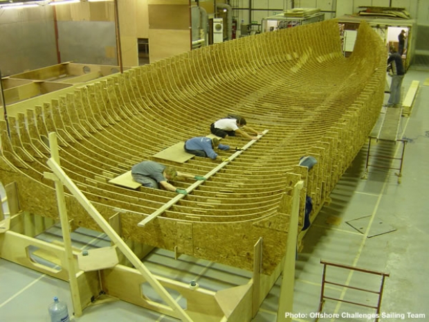 Framing up the moulds for the new OC Open 60