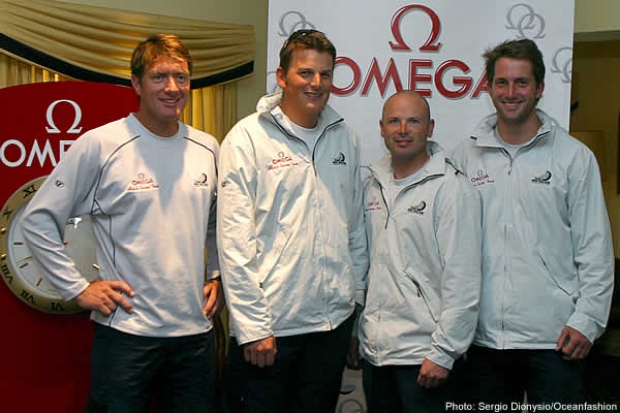 Tony Rae, Dean Barker, James Dagg and Ben Ainslie