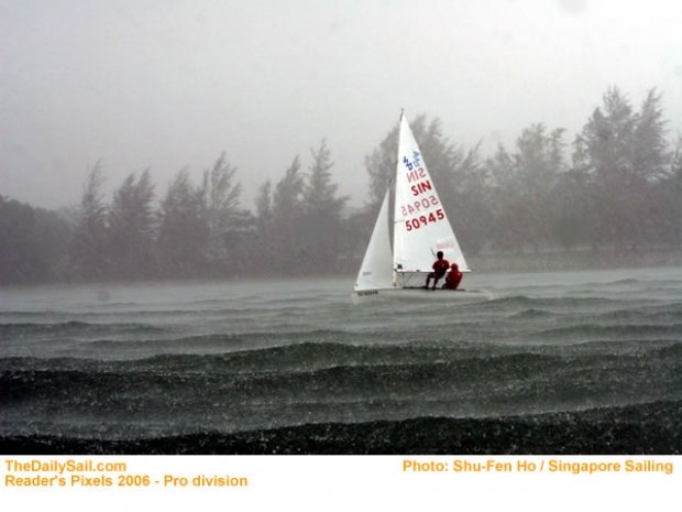 The winning shot. Taken by Shu-Fen Ho in August at a wet Pesta Sukan Regatta
