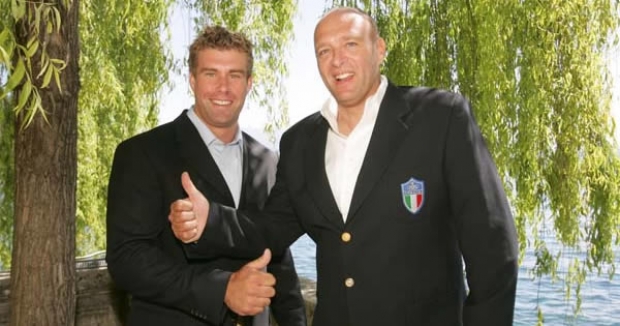 Luca Devoti with Iain Percy