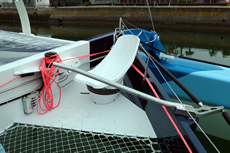 Helm position similar to an ORMA 60 but with an alloy tiller and no protective screen