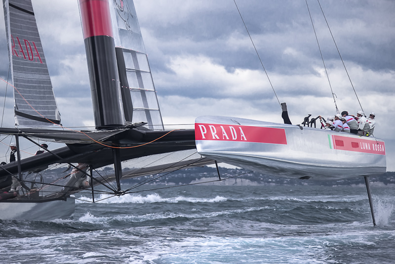 Luna Rossa AC72 first sailing Carlo Borlenghi images The