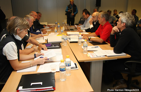 The AC33 jury in session