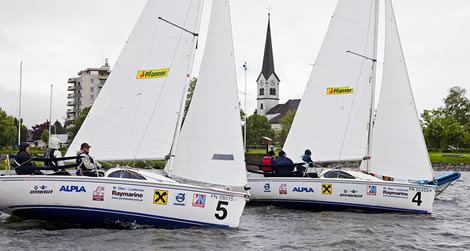 EuroSAF Match Racing Europeans. Photo Daniel Forster/www.yachtphotos.com