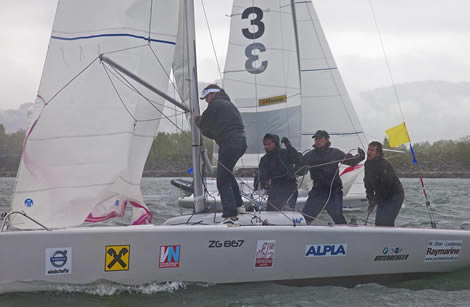 EuroSAF Match Racing Europeans. Photo Daniel Forster/www.yachtphotos.com