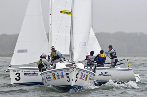 EuroSAF Match Racing Europeans. Photo Daniel Forster/www.yachtphotos.com