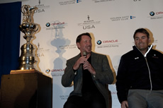 America's Cup goes to San Fran. Photo Â© Gilles Martin-Raget/BMW Oracle Racing