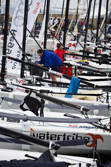 Audi Melges 20s in Scarlino. Photo Luca ButtÃ²/Bplan