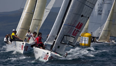 Audi Melges 20s in Scarlino. Photo Luca ButtÃ²/Bplan