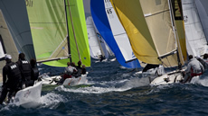 Audi Melges 20s in Scarlino. Photo Luca ButtÃ²/Bplan